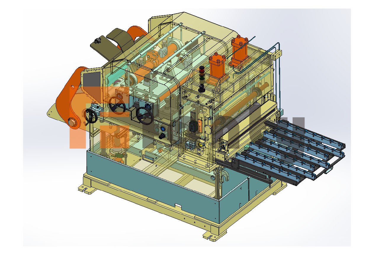straightener and feeding section straightener and feeding section
